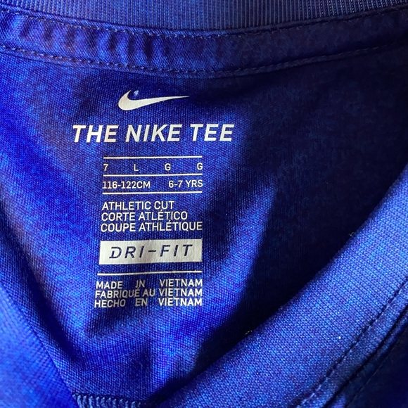 NIKE• Boys Classic Baseball Base DriFit Baseball Tee•L 6/7 - Picture 7 of 11